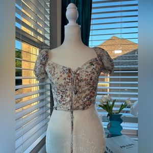 Windsor Flower Pattern Blouse